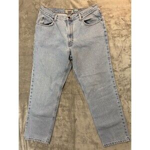 L.L.Bean Classic Fit Jeans Mens 35x29 Light Wash Straight Leg 100% Cotton Denim